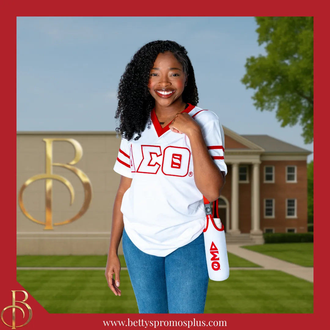 Delta Sigma Theta ΔΣΘ Neoprene Water Bottle Holder-Delta Sigma Theta Paraphernalia-Delta Sigma Theta Water Bottle Holder-Betty's Promos Plus