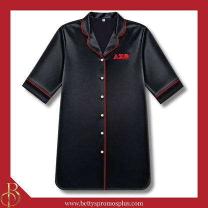 Delta Sigma Theta ΔΣΘ Nightshirt Pajama Night Shirt Gown-Delta Sigma Theta Paraphernalia-Delta Sigma Theta Pajamas-Betty's Promos Plus