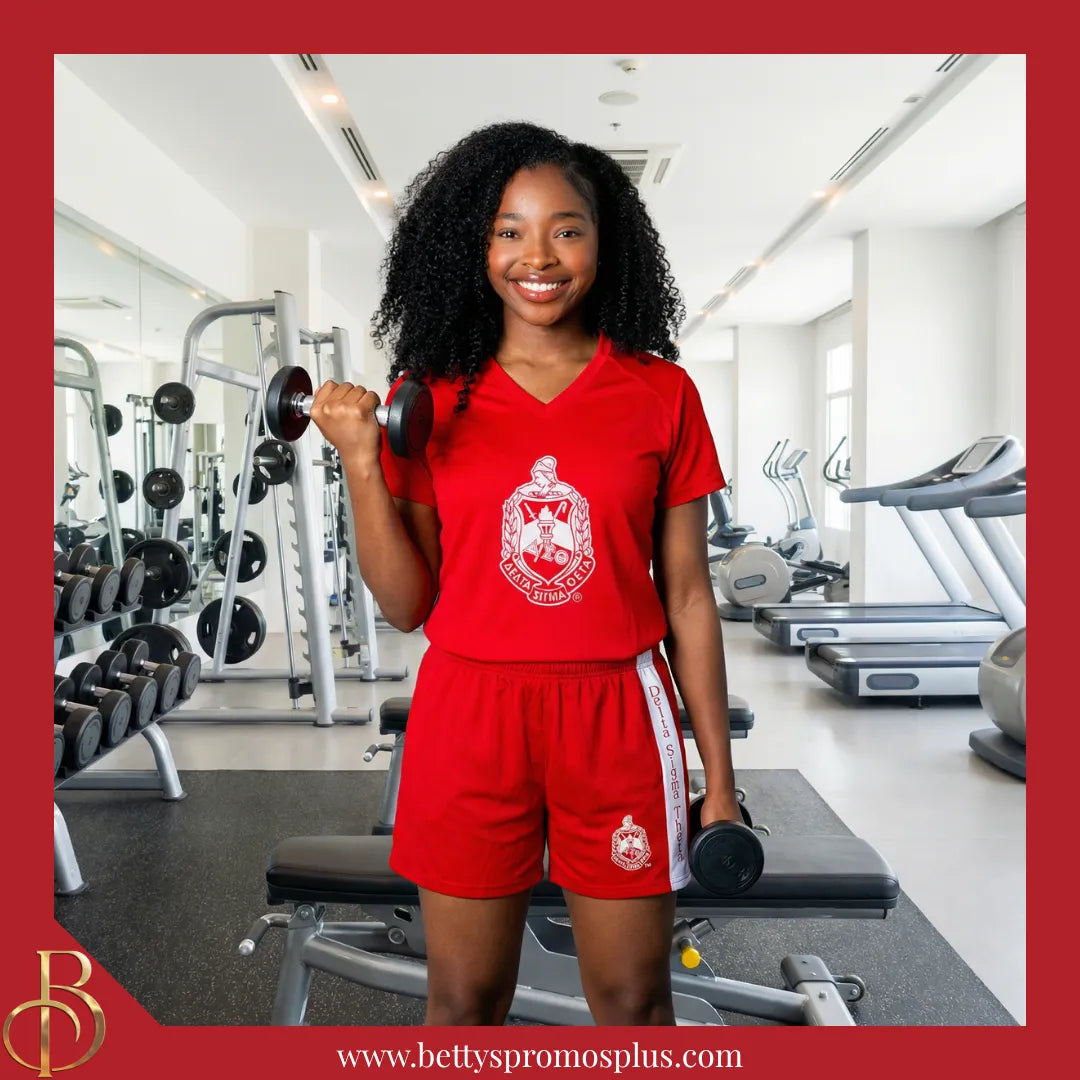 Delta Sigma Theta ΔΣΘ Performance Shorts-Delta Sigma Theta Paraphernalia-Delta Sigma Theta Shorts-Betty's Promos Plus