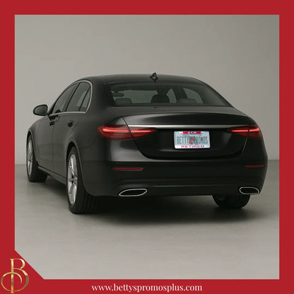 Delta Sigma Theta ΔΣΘ Retired Chrome Laser Engraved Mirrored Acrylic Auto Tag License Plate Frame-Delta Sigma Theta Paraphernalia-Delta Sigma Theta Auto Tag Frame-Betty's Promos Plus