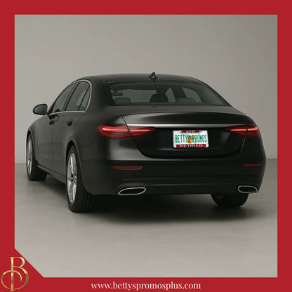 Delta Sigma Theta ΔΣΘ Retired Chrome Laser Engraved Mirrored Acrylic Auto Tag License Plate Frame-Delta Sigma Theta Paraphernalia-Delta Sigma Theta Auto Tag Frame-Betty's Promos Plus