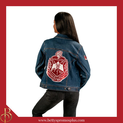 Delta Sigma Theta ΔΣΘ Sequin Embroidery Patch-Delta Sigma Theta Paraphernalia-Delta Sigma Theta Patch-Betty's Promos Plus