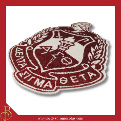 Delta Sigma Theta ΔΣΘ Sequin Embroidery Patch-Delta Sigma Theta Paraphernalia-Delta Sigma Theta Patch-Betty's Promos Plus