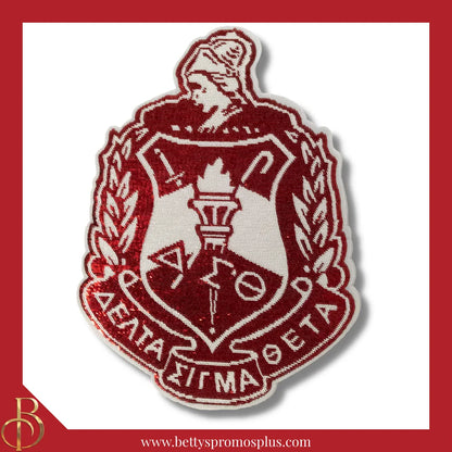 Delta Sigma Theta ΔΣΘ Sequin Embroidery Patch-Sequins-Delta Sigma Theta Paraphernalia-Delta Sigma Theta Patch-Betty's Promos Plus