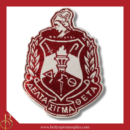 Delta Sigma Theta ΔΣΘ Sequin Embroidery Patch-Sequins-Delta Sigma Theta Paraphernalia-Delta Sigma Theta Patch-Betty's Promos Plus