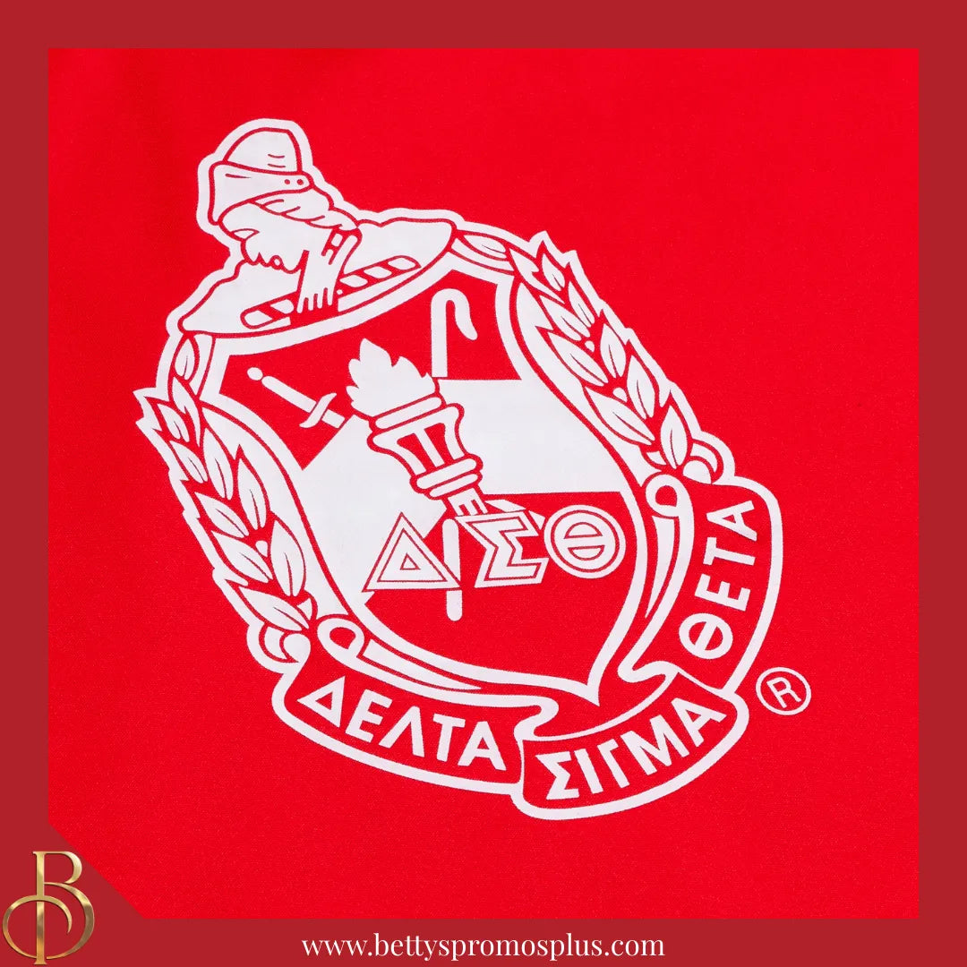 Delta Sigma Theta ΔΣΘ Shield Performance Moisture Wicking Screen Printed Workout T-Shirt-Delta Sigma Theta Paraphernalia-Delta Sigma Theta T-Shirts-Betty's Promos Plus