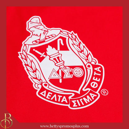 Delta Sigma Theta ΔΣΘ Shield Performance Moisture Wicking Screen Printed Workout T-Shirt-Delta Sigma Theta Paraphernalia-Delta Sigma Theta T-Shirts-Betty's Promos Plus
