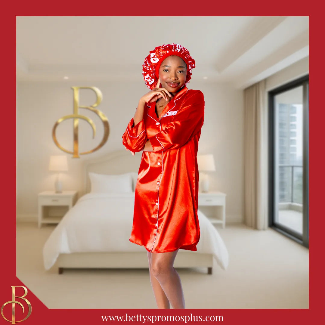 Delta Sigma Theta ΔΣΘ Signature Bonnet-Delta Sigma Theta Paraphernalia-Delta Sigma Theta Bonnet-Betty's Promos Plus