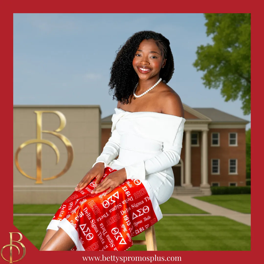 Delta Sigma Theta ΔΣΘ Signature Scarf
