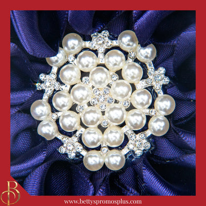 Delta Sigma Theta ΔΣΘ Silk Flower Brooch-Delta Sigma Theta Paraphernalia-Delta Sigma Theta Lapel Pin-Betty's Promos Plus