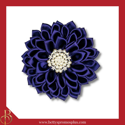 Delta Sigma Theta ΔΣΘ Silk Flower Brooch-Medium - 4.5"-Solid Voilet-Delta Sigma Theta Paraphernalia-Delta Sigma Theta Lapel Pin-Betty's Promos Plus