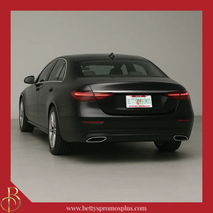 Delta Sigma Theta ΔΣΘ Social Worker Chrome Laser Engraved Mirrored Acrylic Auto Tag License Plate Frame-Delta Sigma Theta Paraphernalia-Delta Sigma Theta Auto Tag Frame-Betty's Promos Plus