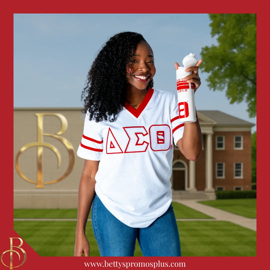 Delta Sigma Theta ΔΣΘ Stainless Steel Water Bottle with Flip Top-Delta Sigma Theta Paraphernalia-Delta Sigma Theta Water Bottle-Betty's Promos Plus