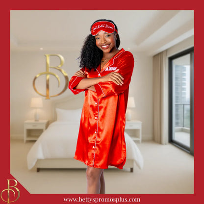 Delta Sigma Theta ΔΣΘ "Sweet Delta Dreams" Sleep Mask-Delta Sigma Theta Paraphernalia-Delta Sigma Theta Sleep Mask-Betty's Promos Plus