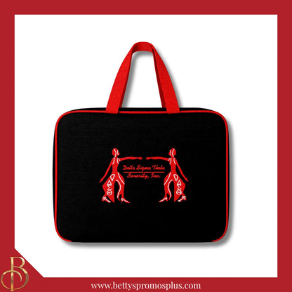 Delta Sigma Theta ΔΣΘ Toiletry Bag Set of 3 Makeup Travel Kit Bathroom and Luggage Organizer-Delta Sigma Theta Paraphernalia-Delta Sigma Theta Cosmetic Case-Betty's Promos Plus