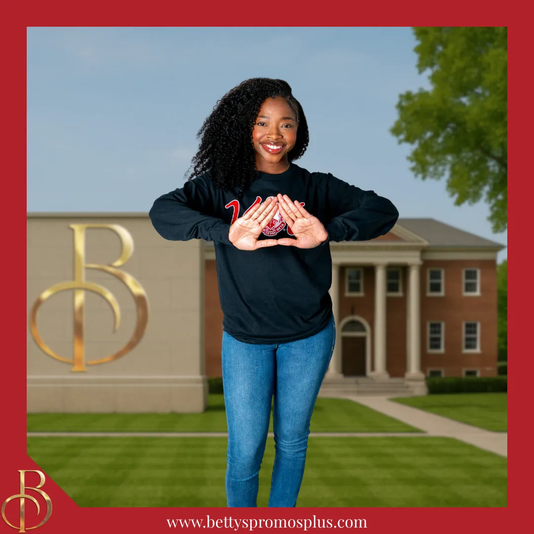 Delta Sigma Theta ΔΣΘ VOTE Screen Printed T-Shirt-Delta Sigma Theta Paraphernalia-Delta Sigma Theta T-Shirts-Betty's Promos Plus