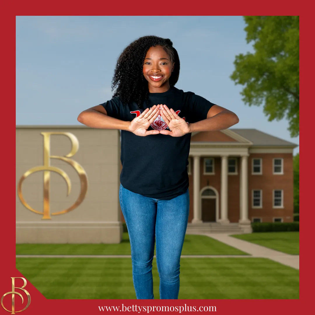 Delta Sigma Theta ΔΣΘ VOTE Screen Printed T-Shirt-Delta Sigma Theta Paraphernalia-Delta Sigma Theta T-Shirts-Betty's Promos Plus