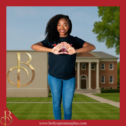 Delta Sigma Theta ΔΣΘ VOTE Screen Printed T-Shirt-Delta Sigma Theta Paraphernalia-Delta Sigma Theta T-Shirts-Betty's Promos Plus