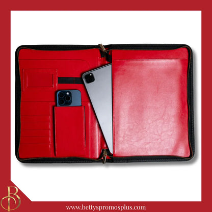 Delta Sigma Theta ΔΣΘ Zip Around Business Padfolio-Delta Sigma Theta Paraphernalia-Delta Sigma Theta Padfolio-Betty's Promos Plus
