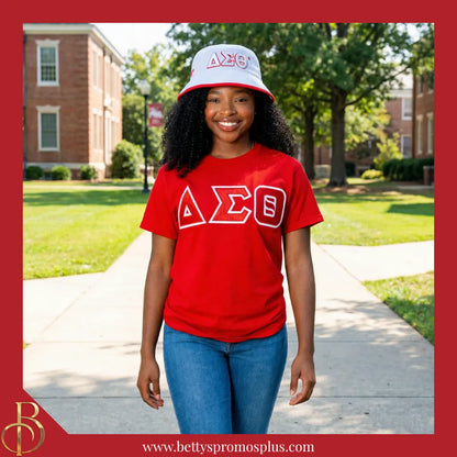 Delta Sigma Theta Mesh Flex Fit ΔΣΘ Embroidered Bucket Hat-Delta Sigma Theta Paraphernalia-Delta Sigma Theta Hats-Betty's Promos Plus