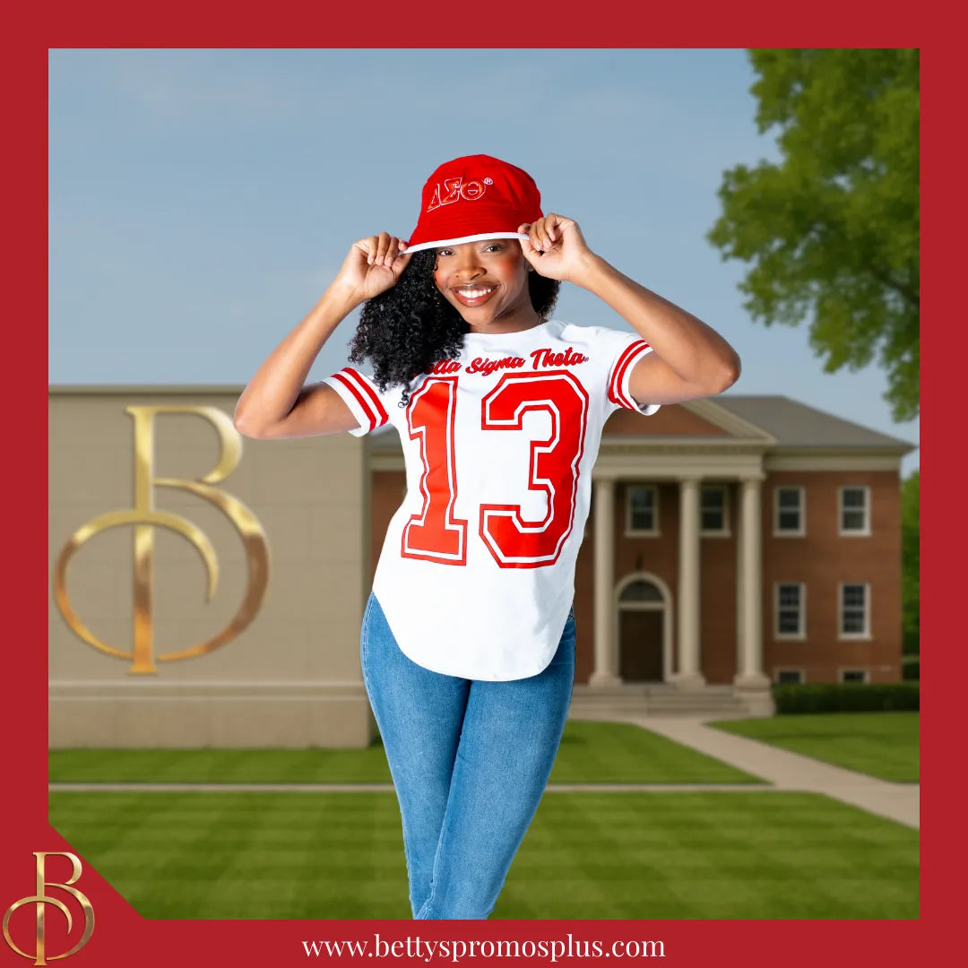 Delta Sigma Theta Mesh Flex Fit ΔΣΘ Embroidered Bucket Hat-Delta Sigma Theta Paraphernalia-Delta Sigma Theta Hats-Betty's Promos Plus
