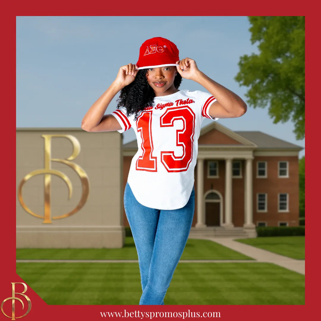 Delta Sigma Theta Mesh Flex Fit ΔΣΘ Embroidered Bucket Hat-Delta Sigma Theta Paraphernalia-Delta Sigma Theta Hats-Betty's Promos Plus