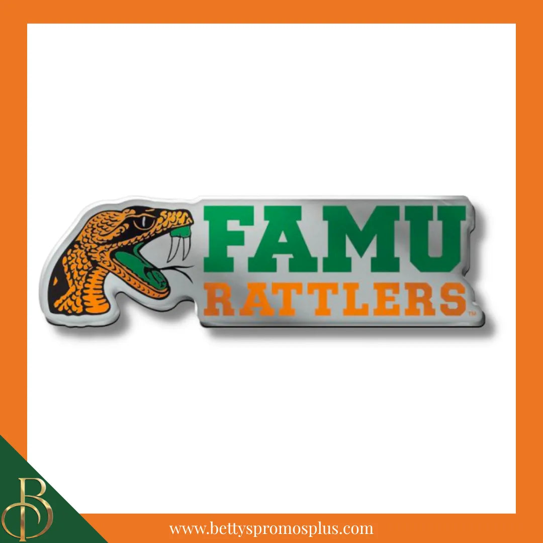 Florida A&M FAMU Rattlers Car Emblem-FAMU Paraphernalia-FAMU Auto Decal-Betty's Promos Plus