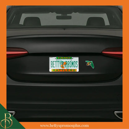 Florida A&M FAMU Rattlers Florida State Shape Car Emblem-FAMU Paraphernalia-FAMU Auto Decal-Betty's Promos Plus