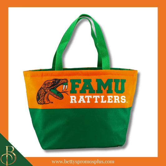 Florida A&M University FAMU 2-Tone Insulated Lunch Bag with Handle-FAMU Paraphernalia-FAMU Lunch Bags-Betty's Promos Plus