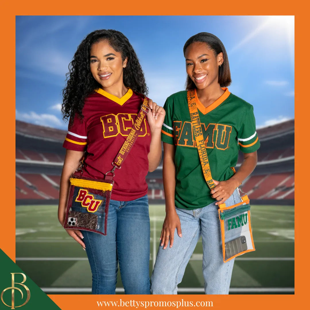 Florida A&M University FAMU Double Stitched Appliqué Embroidered Jersey T-Shirt-BCU Paraphernalia-BCU T-Shirts-Betty's Promos Plus