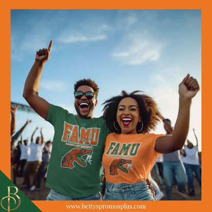 Florida A&M University FAMU Rattlers Screen Printed T-Shirt-FAMU Paraphernalia-FAMU T-Shirts-Betty's Promos Plus