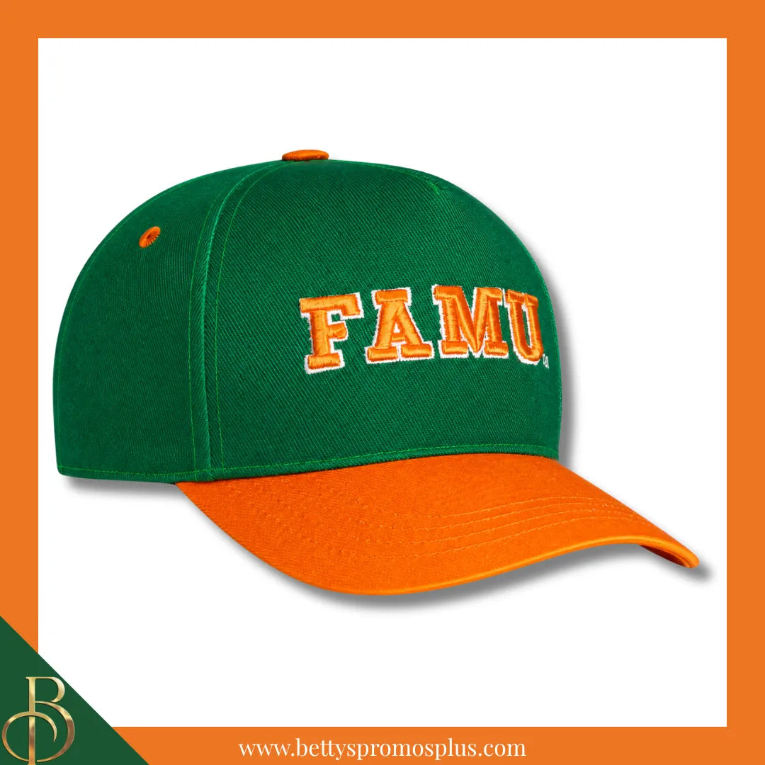 Florida A&M University FAMU Rattlers Snapback Cap-Green-FAMU Paraphernalia-FAMU Hats-Betty's Promos Plus