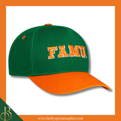Florida A&M University FAMU Rattlers Snapback Cap-Green-FAMU Paraphernalia-FAMU Hats-Betty's Promos Plus