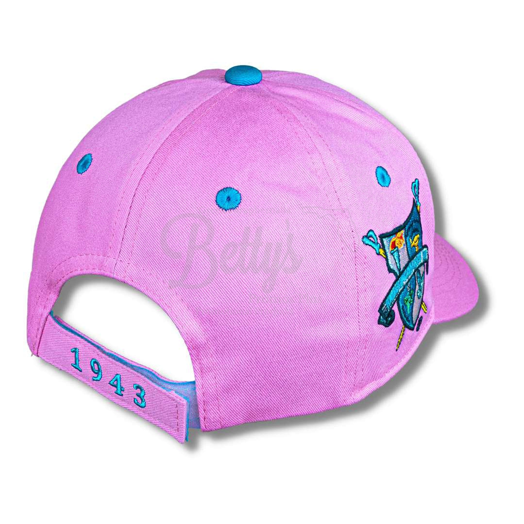 Gamma Phi Delta ΓΦΔ Embroidered Shield Baseball Cap- Paraphernalia- Hats-Betty's Promos Plus