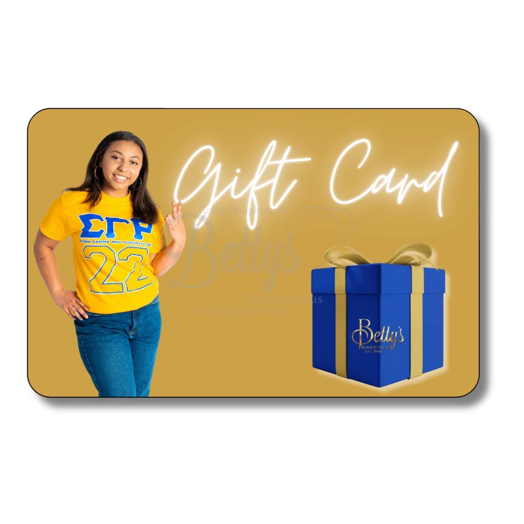 Gift card- Paraphernalia- Gift Card-Betty's Promos Plus