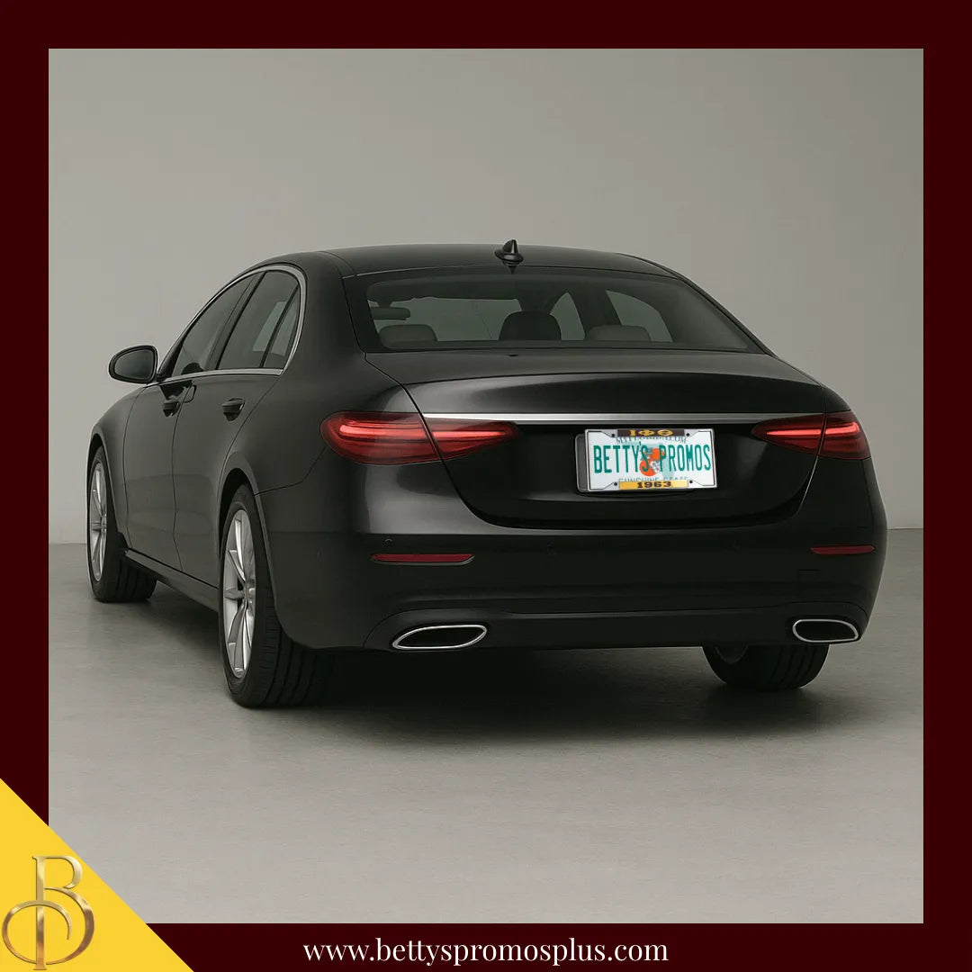 Iota Phi Theta ΙΦΘ 1963 Chrome Laser Engraved Mirrored Acrylic Auto Tag License Plate Frame-Iota Phi Theta Paraphernalia-Iota Phi Theta Auto Tag-Betty's Promos Plus