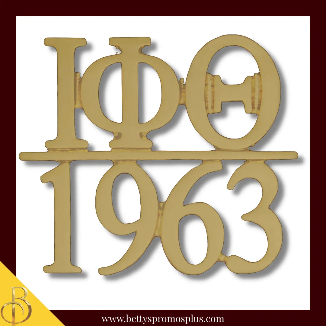 Iota Phi Theta ΙΦΘ 1963 Greek Lapel Pin-Gold-Iota Phi Theta Paraphernalia-Iota Phi Theta Lapel Pin-Betty's Promos Plus