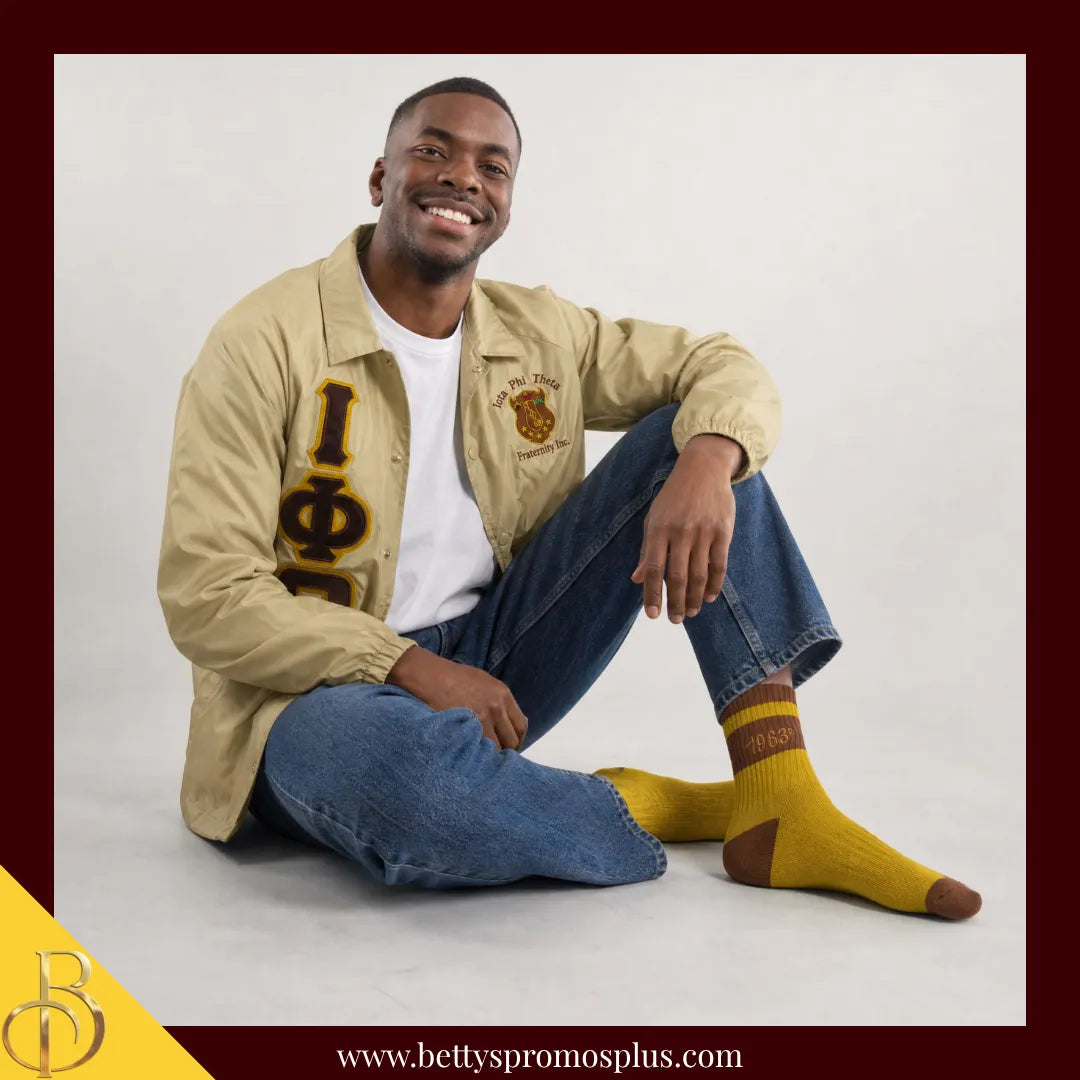 Iota Phi Theta ΙΦΘ 1963 Quarter Socks-Iota Phi Theta Paraphernalia-Iota Phi Theta Socks-Betty's Promos Plus