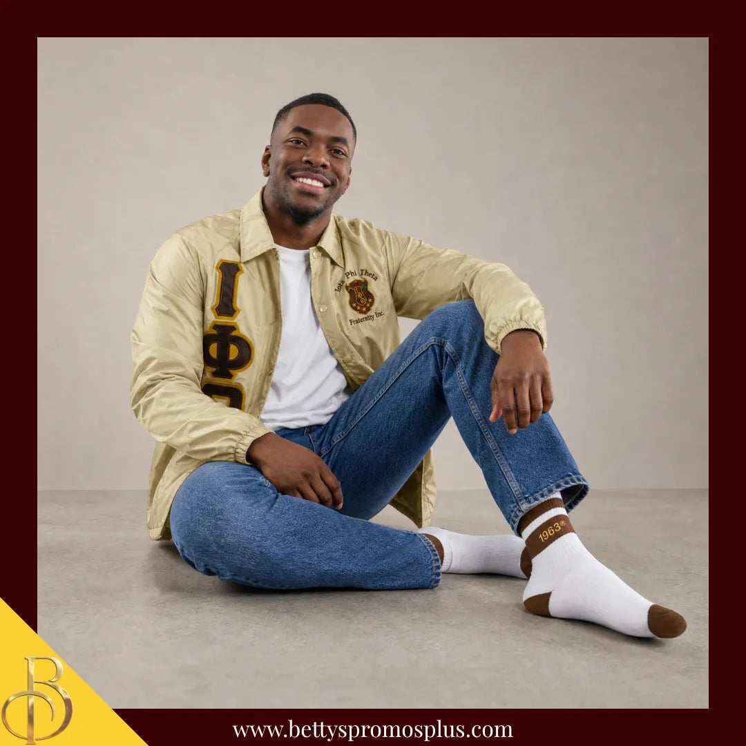 Iota Phi Theta ΙΦΘ 1963 Quarter Socks-Iota Phi Theta Paraphernalia-Iota Phi Theta Socks-Betty's Promos Plus