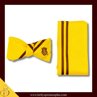 Iota Phi Theta ΙΦΘ Bow Tie and Pocket Square Combo-Gold-Iota Phi Theta Paraphernalia-Iota Phi Theta Tie Set-Betty's Promos Plus