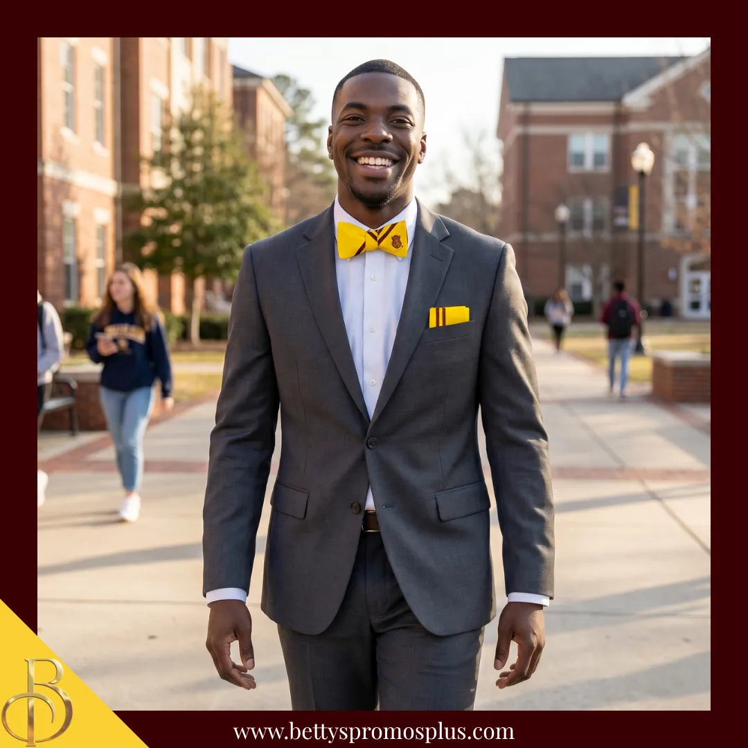 Iota Phi Theta ΙΦΘ Bow Tie and Pocket Square Combo-Iota Phi Theta Paraphernalia-Iota Phi Theta Tie Set-Betty's Promos Plus