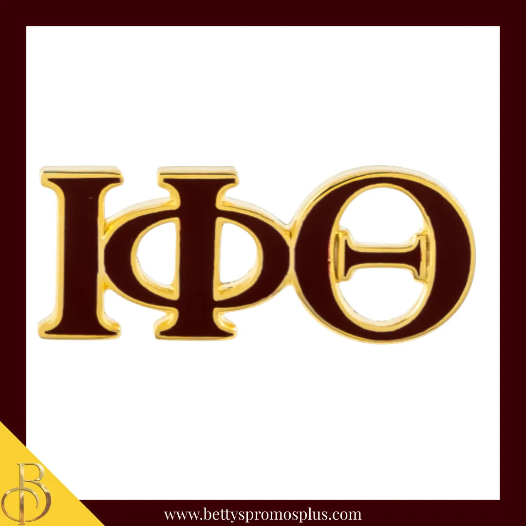 Iota Phi Theta ΙΦΘ Color Greek Letters Fraternity Lapel Pin-Gold-Iota Phi Theta Paraphernalia-Iota Phi Theta Lapel Pin-Betty's Promos Plus