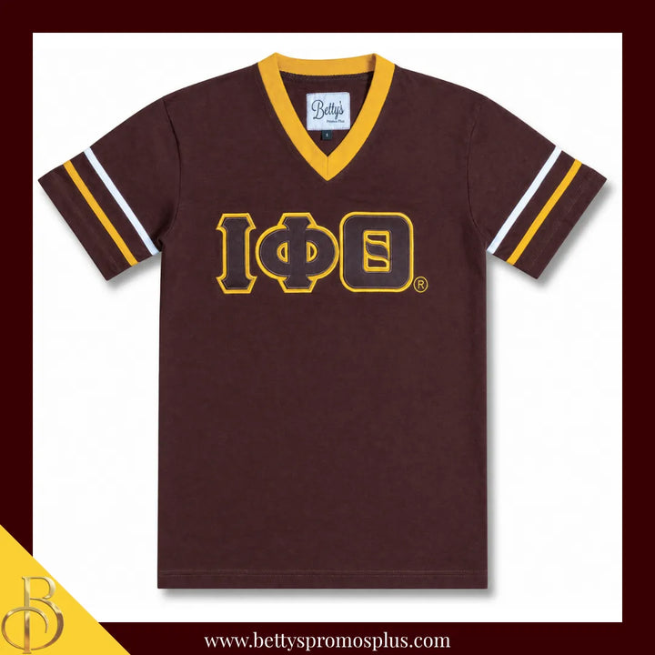 Iota Phi Theta ΙΦΘ Double Stitched Appliqué Embroidered Jersey T-Shirt