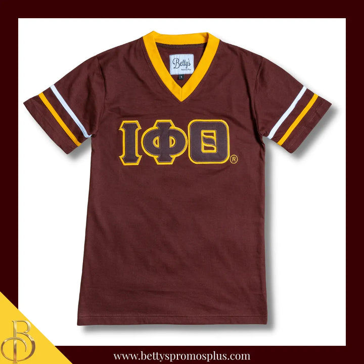 Iota Phi Theta ΙΦΘ Double Stitched Appliqué Embroidered Jersey T-Shirt
