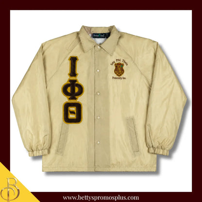 Iota Phi Theta ΙΦΘ Double-Stitched Embroidered Windbreaker Line Jacket-Iota Phi Theta Paraphernalia-Iota Phi Theta Line Jacket-Betty's Promos Plus