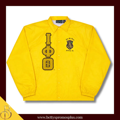 Iota Phi Theta ΙΦΘ Double-Stitched Embroidered Windbreaker Line Jacket-Iota Phi Theta Paraphernalia-Iota Phi Theta Line Jacket-Betty's Promos Plus
