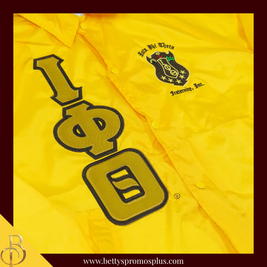 Iota Phi Theta ΙΦΘ Double-Stitched Embroidered Windbreaker Line Jacket-Iota Phi Theta Paraphernalia-Iota Phi Theta Line Jacket-Betty's Promos Plus