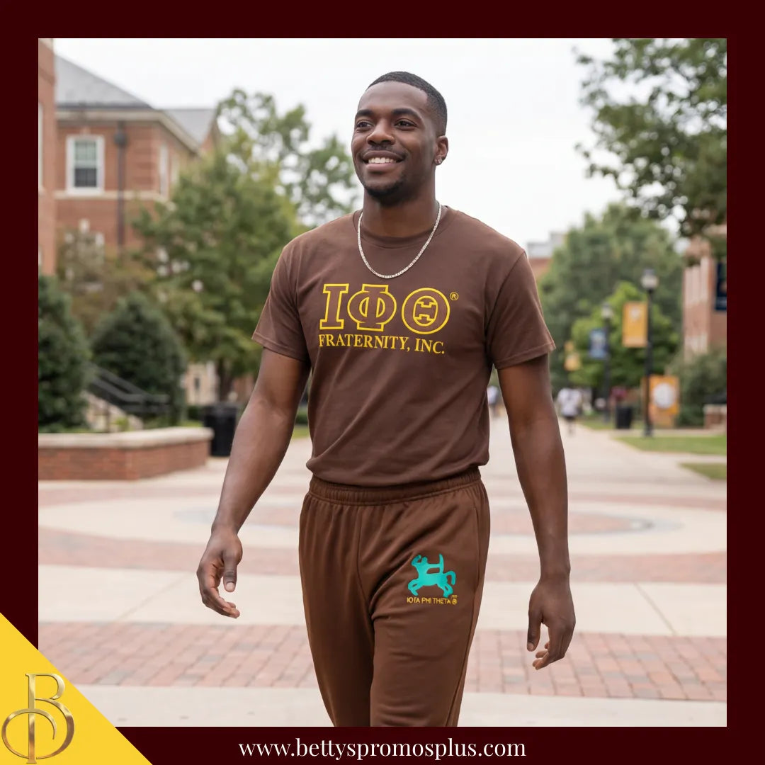 Iota Phi Theta ΙΦΘ Elite Jogger Pants with Zippered Leg Opening-Iota Phi Theta Paraphernalia-Iota Phi Theta Jogger Pants-Betty's Promos Plus