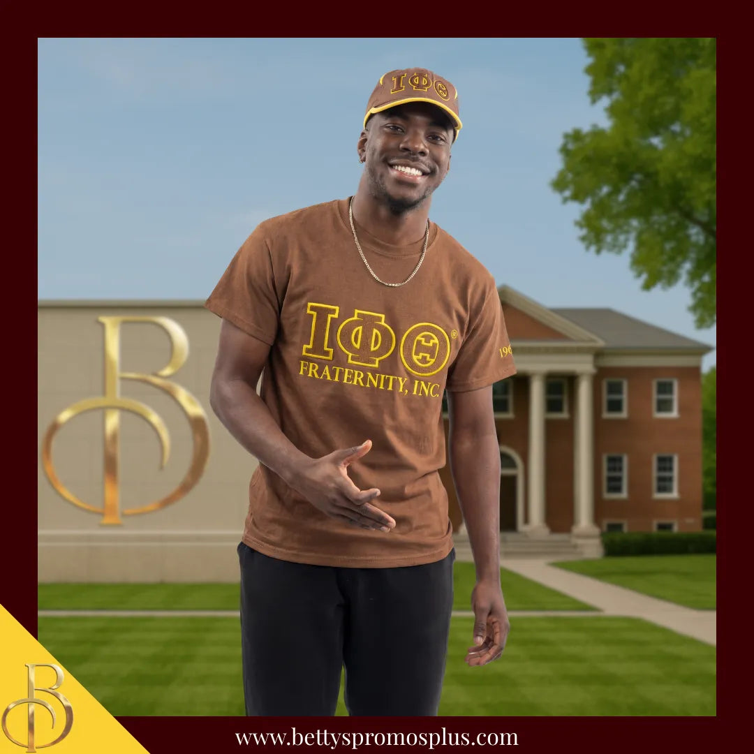 Iota Phi Theta ΙΦΘ Embroidered Greek Letters Featherlight Moisture Wicking Hat-Iota Phi Theta Paraphernalia-Iota Phi Theta Hats-Betty's Promos Plus