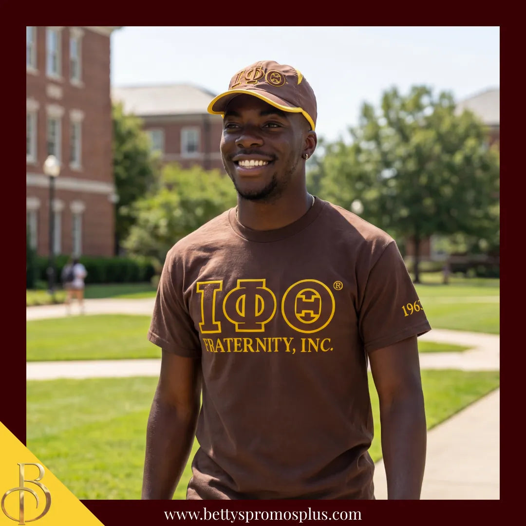 Iota Phi Theta ΙΦΘ Embroidered Greek Letters Featherlight Moisture Wicking Hat-Iota Phi Theta Paraphernalia-Iota Phi Theta Hats-Betty's Promos Plus